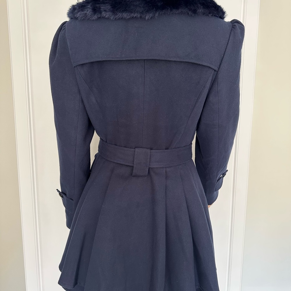 NWT: MUST SEE : Blue Peplum Coat Size S